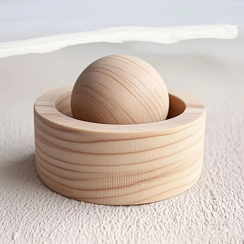 Spherical Wooden Essential Oil Diffuser, Natural Fragrance Dispersion for Bedroom, Room, Car and Home Decor
