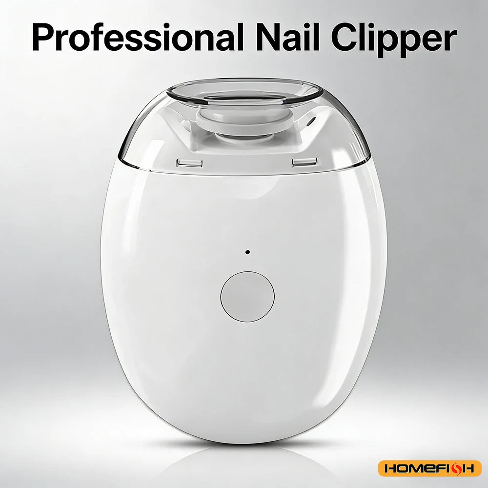 Baby & Adult Manicure Care: LED Light Electric Nail File, Automatic Polisher & Grinder in Mini Size