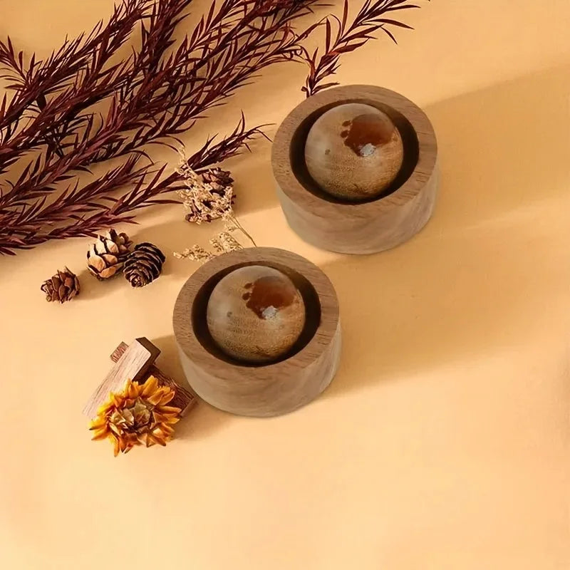 Spherical Wooden Essential Oil Diffuser, Natural Fragrance Dispersion for Bedroom, Room, Car and Home Decor
