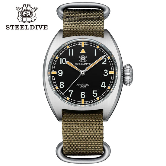 STEELDIVE SD1907 New Arrival 36MM Hot Design Small Size 200M Waterproof NH35 Automatic Movement Sapphire Dive Watch