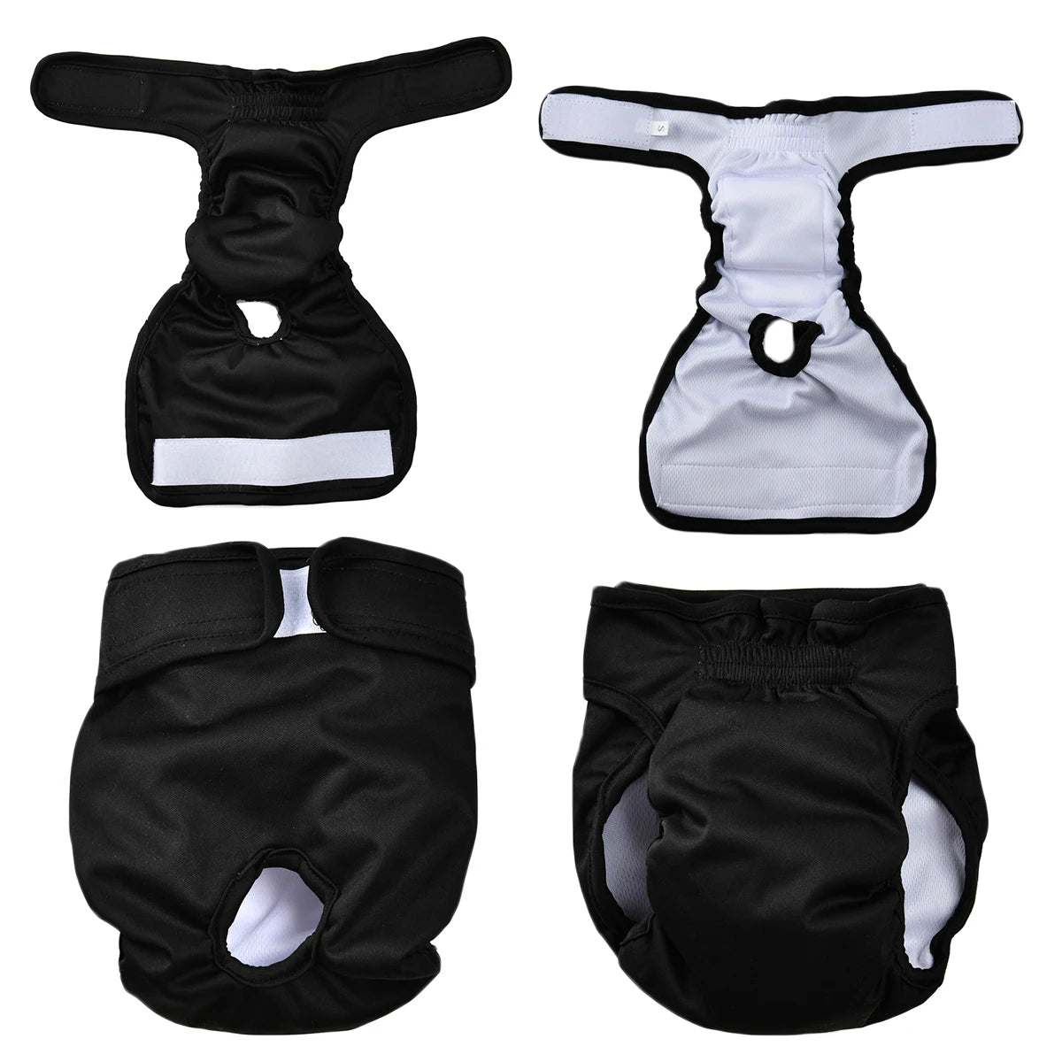 Washable Female Dog Diaper Adjustable Pet Physiological Pant Reusable Leakproof Pets Panties Diapers for Small Medium Large Dogs
