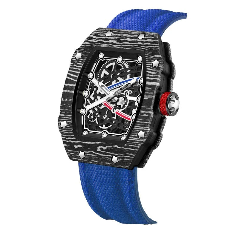 New Trendy Ultra-Thin Wine Barrel Shaped Nylon Belt Quartz Watch Fashionable And Stylish Timepiece