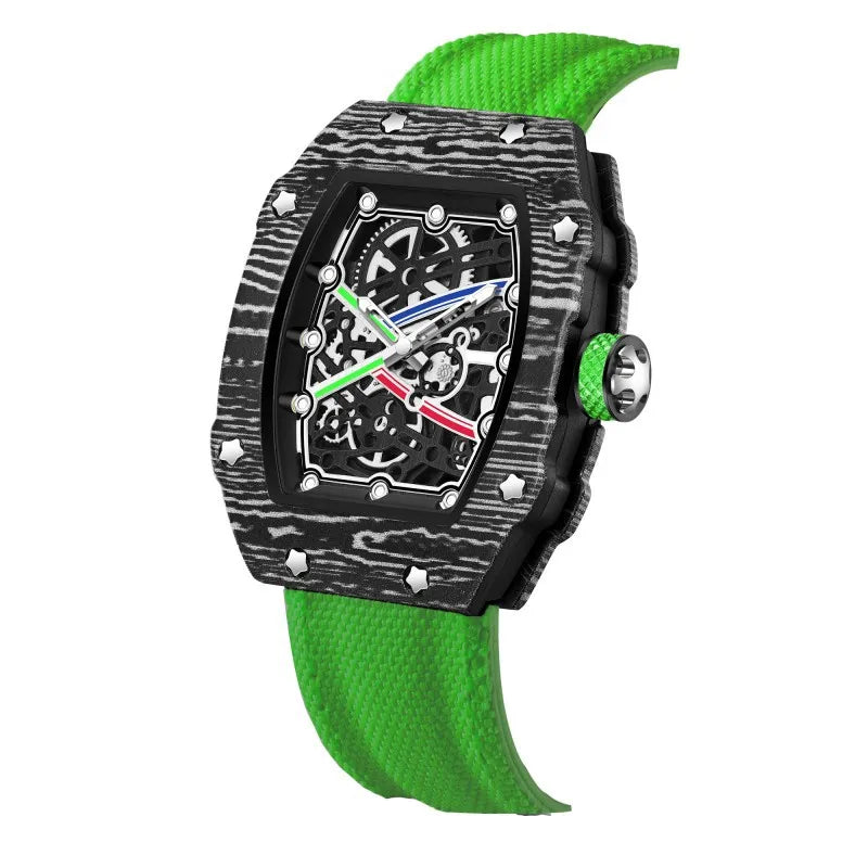 New Trendy Ultra-Thin Wine Barrel Shaped Nylon Belt Quartz Watch Fashionable And Stylish Timepiece