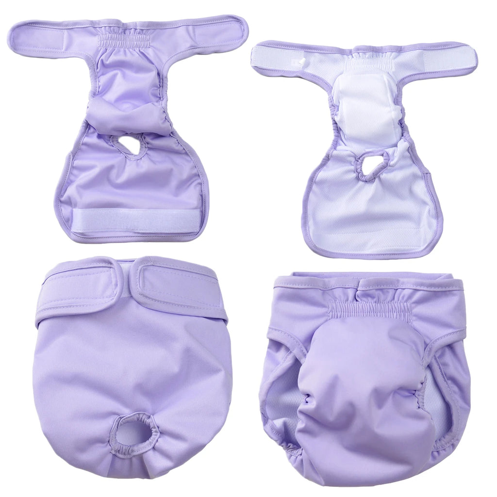 Washable Female Dog Diaper Adjustable Pet Physiological Pant Reusable Leakproof Pets Panties Diapers for Small Medium Large Dogs