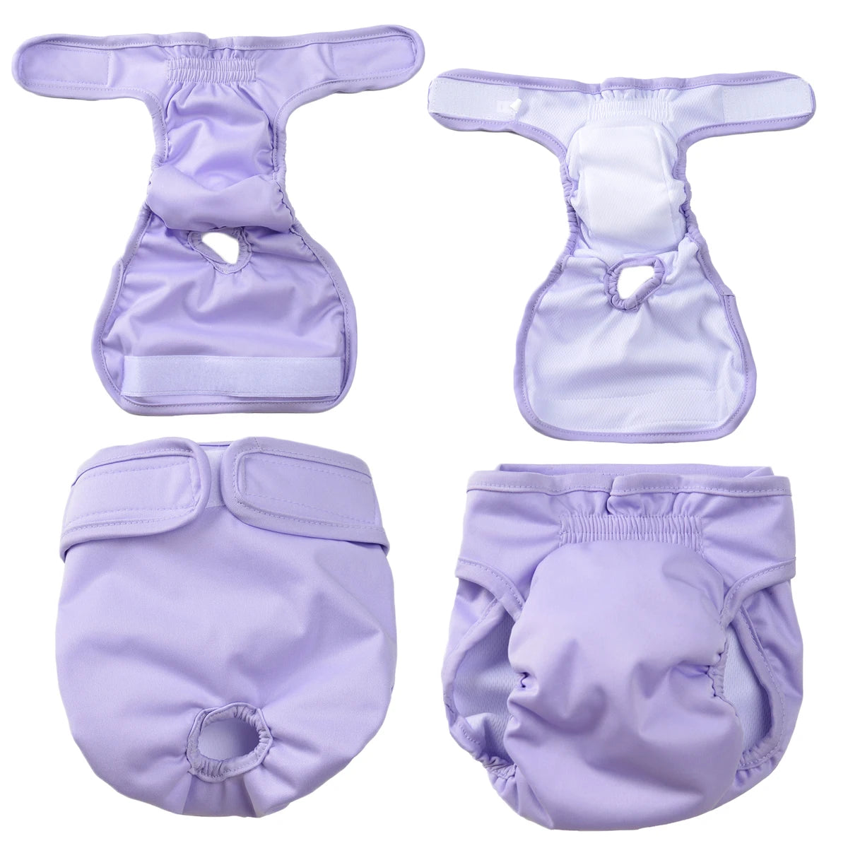 Washable Female Dog Diaper Adjustable Pet Physiological Pant Reusable Leakproof Pets Panties Diapers for Small Medium Large Dogs