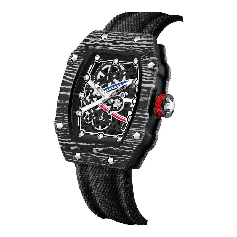 New Trendy Ultra-Thin Wine Barrel Shaped Nylon Belt Quartz Watch Fashionable And Stylish Timepiece