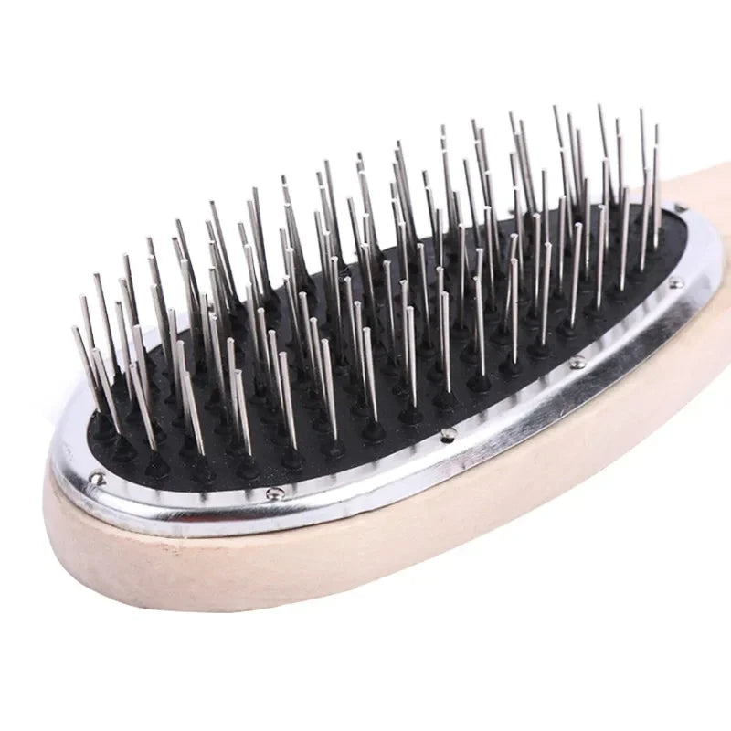 Professional Detangling Steel Comb - Anti-Static Wig Brush for Hair Extensions Styling Training Tool