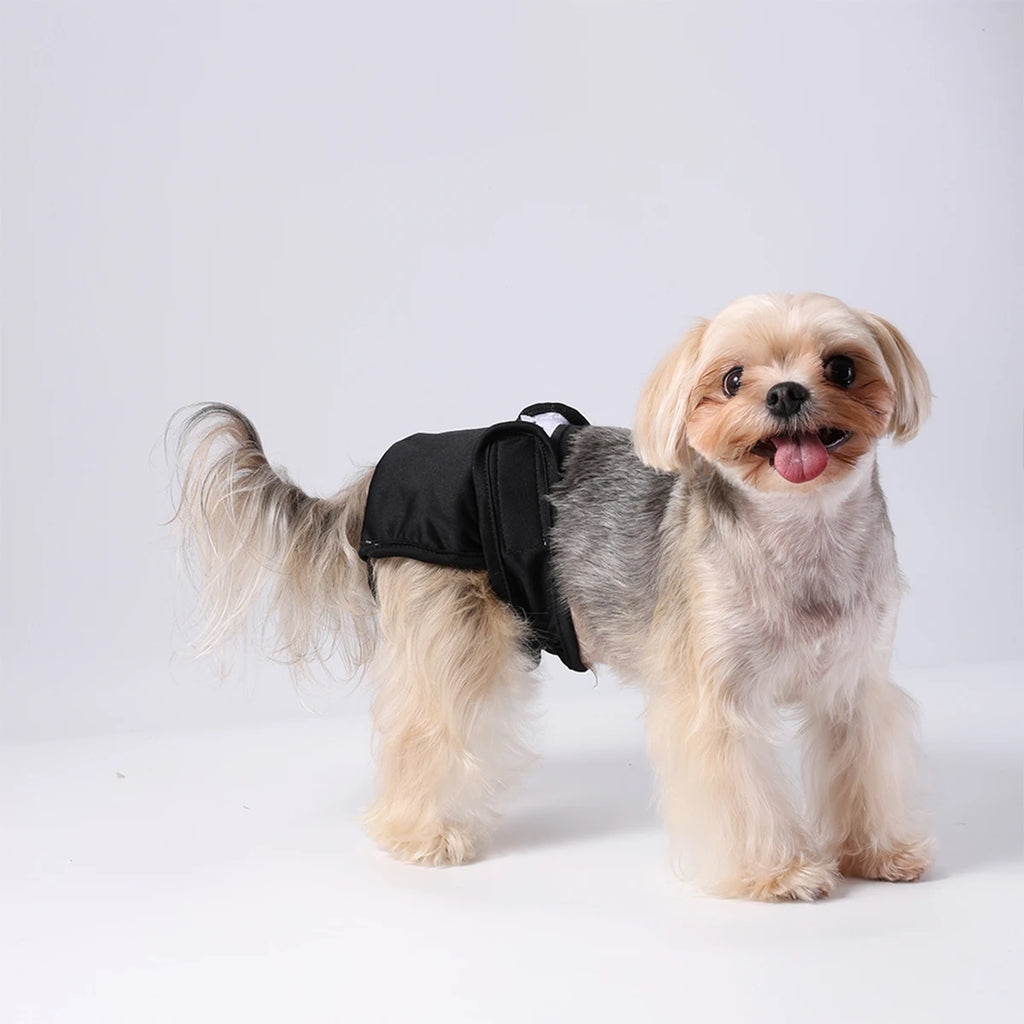Washable Female Dog Diaper Adjustable Pet Physiological Pant Reusable Leakproof Pets Panties Diapers for Small Medium Large Dogs