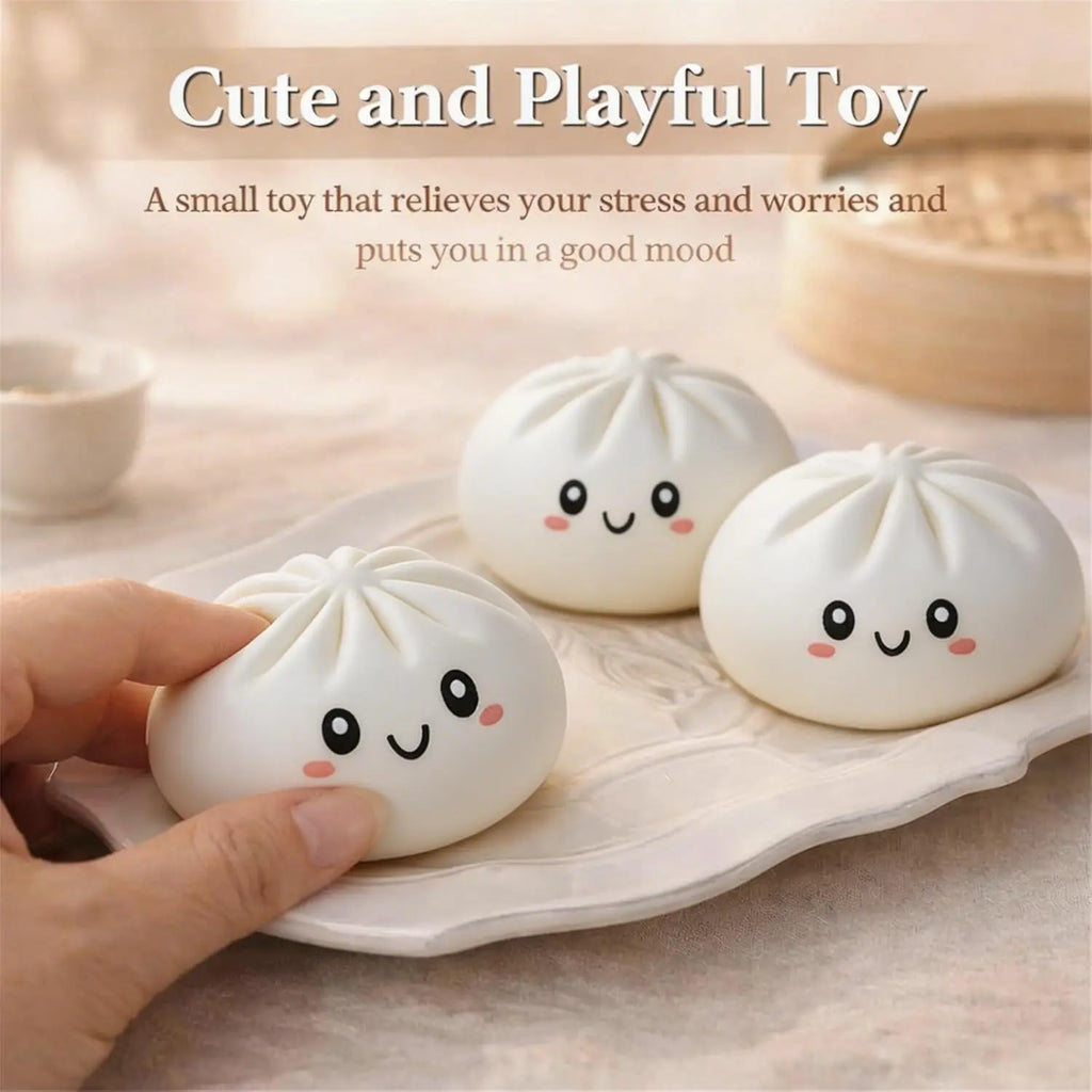 Simulation Flash Dumpling Pressure Ball Slow Rebound Soft Pinch Decompression Toy Office Desk Decor Birthday Gift Children&Adult