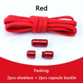 Elastic No Tie Shoelaces Semicircle Shoe Laces For Kids and Adult Sneakers Shoelace Quick Lazy Metal Lock Laces Shoe Strings