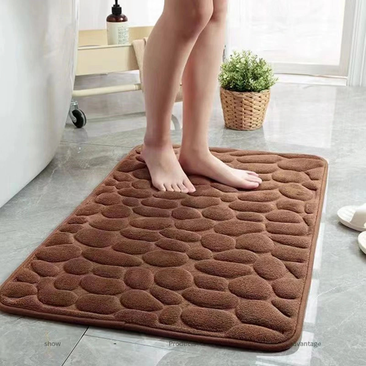 3D Non Slip Bathroom Mat Bath Mats
