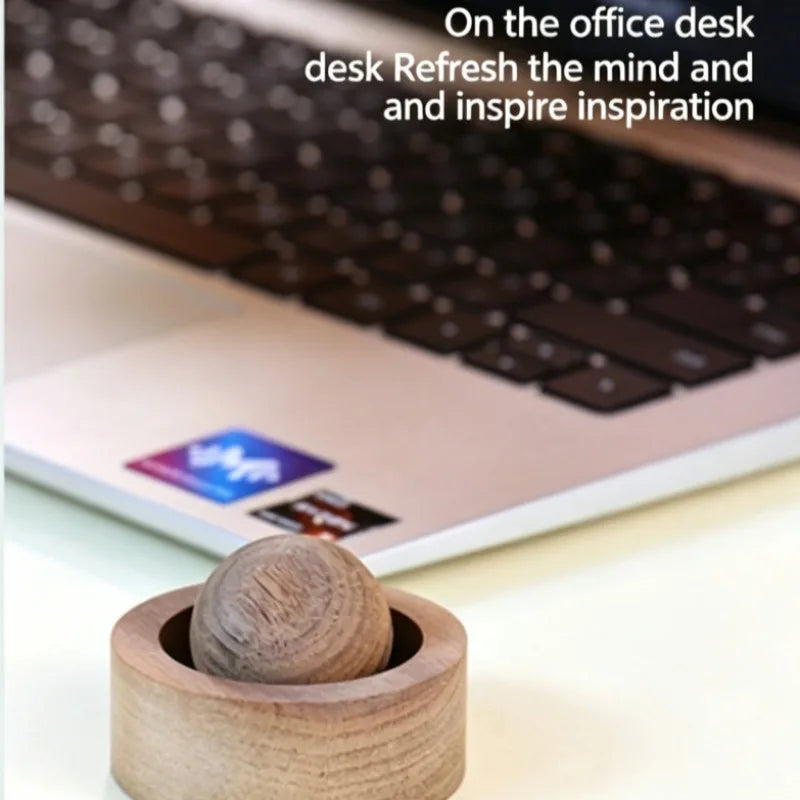 Spherical Wooden Essential Oil Diffuser, Natural Fragrance Dispersion for Bedroom, Room, Car and Home Decor