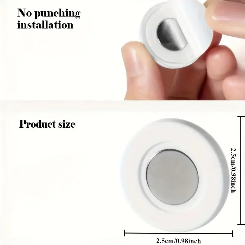 3pcs No Drill Magnetic Remote Holder 
